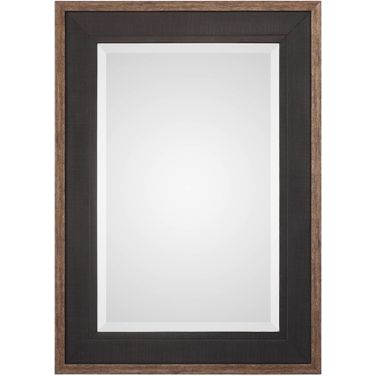 Uttermost Staveley Rustic Black Mirror