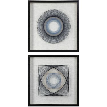 Uttermost String Duet Geometric Art Set Of 2