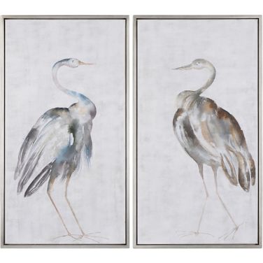Uttermost Summer Birds Framed Art Set Of 2