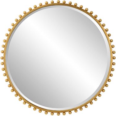 Uttermost Taza Gold Round Mirror