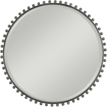 Uttermost Taza Round Iron Mirror