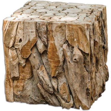 Uttermost Teak Root Bunching Cube