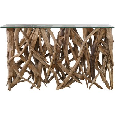 Uttermost Teak Wood Console