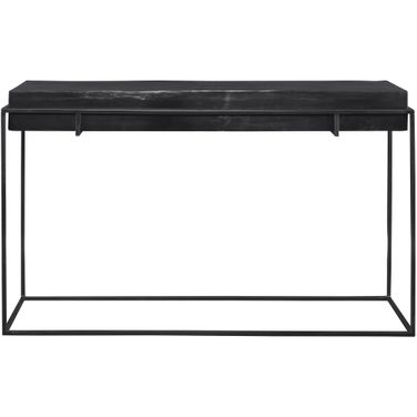 Uttermost Telone Modern Black Console Table