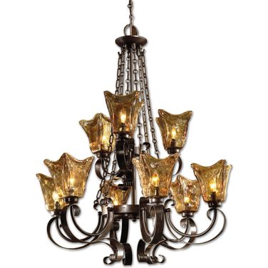 Uttermost Vetraio 9Lt Oil Rubbed Bronze Chandelier