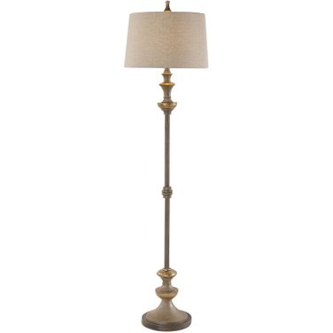 Uttermost Vetralla Silver Bronze Floor Lamp