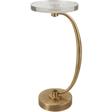 Uttermost Waveney Brass Drink Table