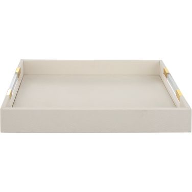 Uttermost Wessex White Shagreen Tray