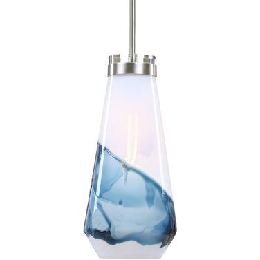 Uttermost Windswept Blue And White 1 Light Mini Pendant