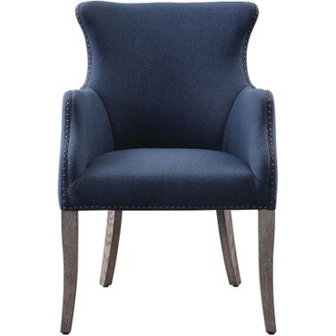 Uttermost Yareena Blue Wing Chair