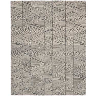 Vail 8'3" x 11'6" Indoor Rug In Grey White