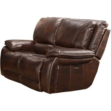 Vail Power Reclining Loveseat In Burnt Sienna