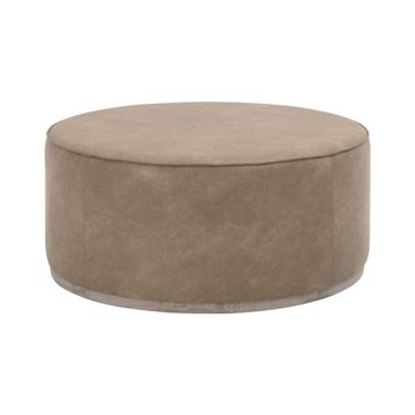 Vale Large Ottoman In Ivanhoe Toast and Natural Gray