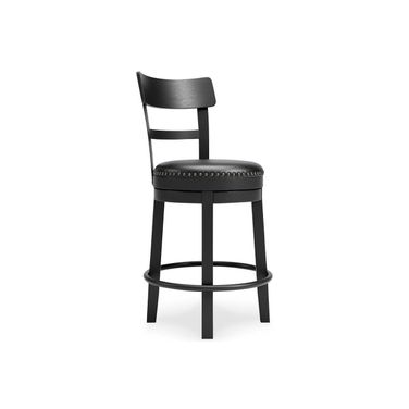 Valebeck Black Counter Height Barstool
