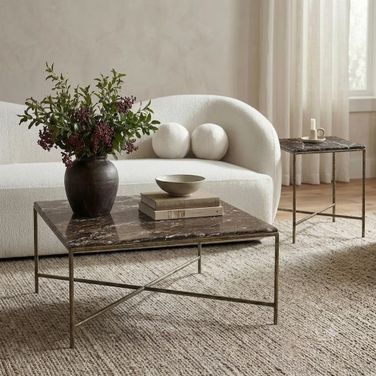 Valen Occasional Table Set In Brown