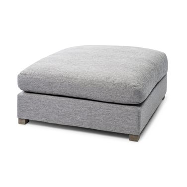 Valence Castlerock Full Size Ottoman Sectional Piece In Gray