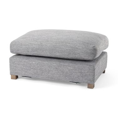 Valence Castlerock Ottoman Sectional Piece In Gray