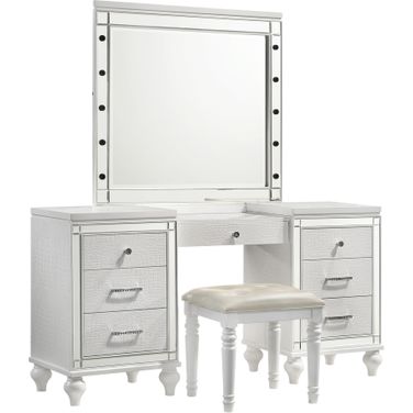 Valentino White Vanity Mirror