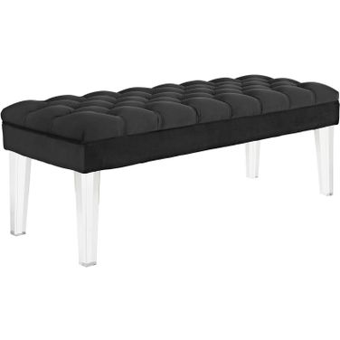Valet Black Performance Velvet Bench