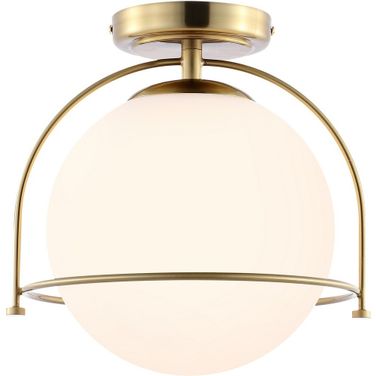 Valise Flush Mount in Gold