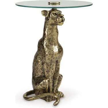 Vallain Accent Table In Antique Gold