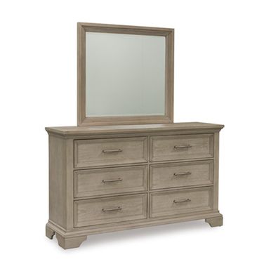 Vallardia Bedroom Mirror In Grayish Brown