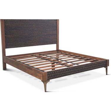 Vallarta Queen Bed with Mango Wood In Two Tone