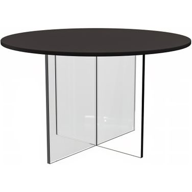 Valore 28 Inch Acrylic Side Table In Black