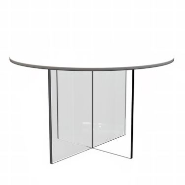 Valore 28 Inch Acrylic Side Table In White