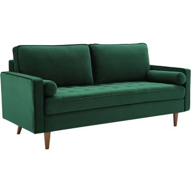 Valour Green Performance Velvet Sofa
