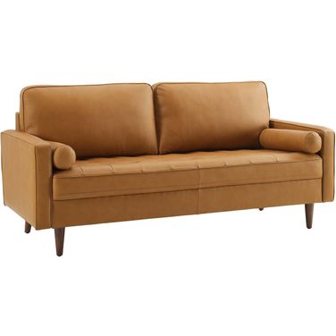 Valour Leather Sofa In Tan