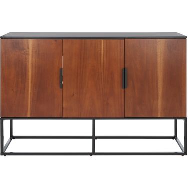 Vance 3 Door 2 Shelf Sideboard in Brown