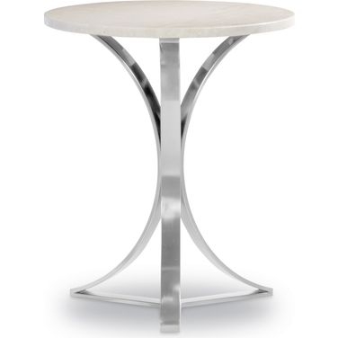 Vance Accent Table In Polished Nickel