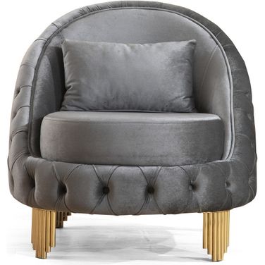 Vanessa Chair Made with Wood In Gray