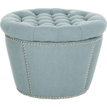 Vanessa Sky Blue Ottoman
