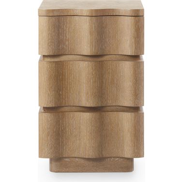 Vanessa Small 3-Drawer End Table In Almond