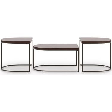 Vanmore Table Set of 3 In Dark Brown