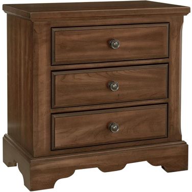 Heritage 3 Drawer Nightstand In Amish Cherry