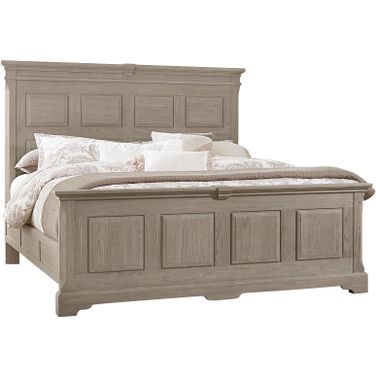 Heritage King Mansion With Decorative Rails Bed In Greystone