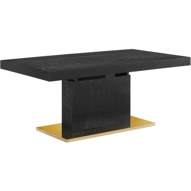 Vector Expandable Dining Table In Black/Gold