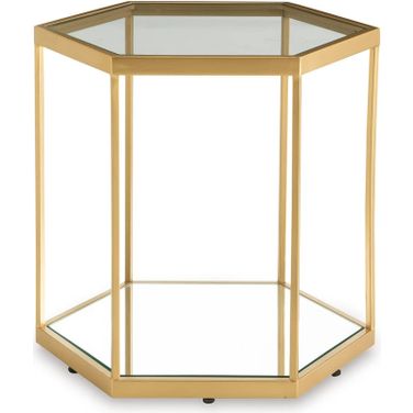 Veerwick Accent Coffee Table In Gold