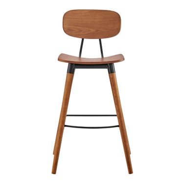Vega Barstool In Walnut and Black