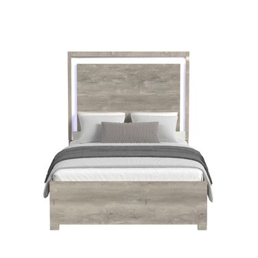 Vega Full Bed with LED In White and Dual Tone