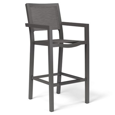 Vegas Sling Barstool in Aluminim Graphite