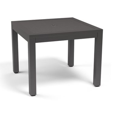 Vegas Square 36" Dining Table in Aluminim Graphite