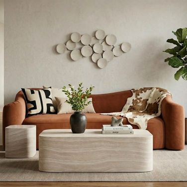 Vellon Occasional Table Set In Travertine