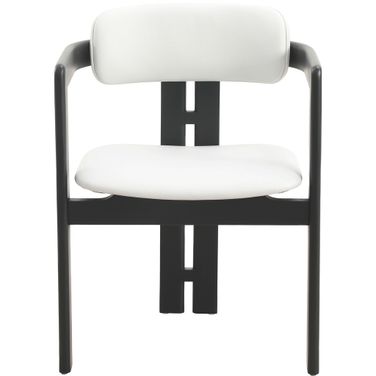 Velo Modern Dining Chair In Off White and Black