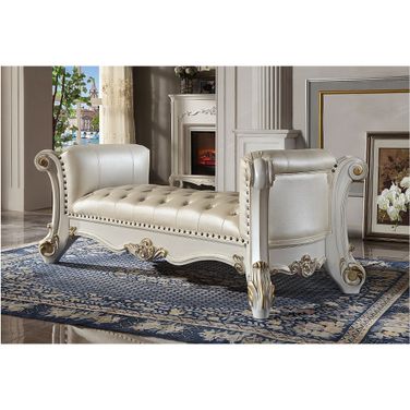 Vendome Bench In Antique Pearl