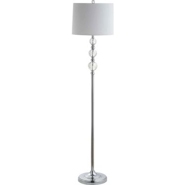 Venezia Clear/Chrome 61 Inch H Floor Lamp