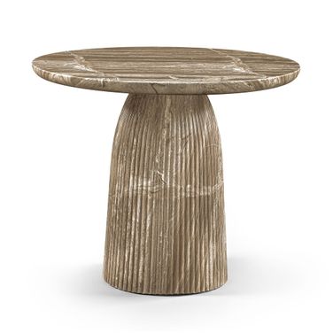 Venosa 36 Inch Concrete Indoor and Outdoor Dining Table In Beige